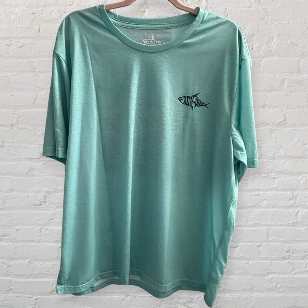 Fish N Vibe XL Performance Fishing Tee NWT‎ “Offshore & Off-Grid”